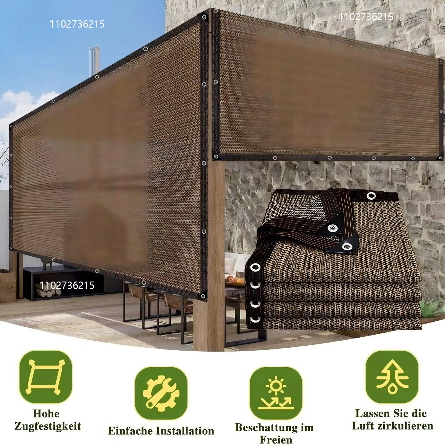 Outdoor Furniture Hdpe - Jaring Peneduh Taman Luar Ruangan, Peneduh