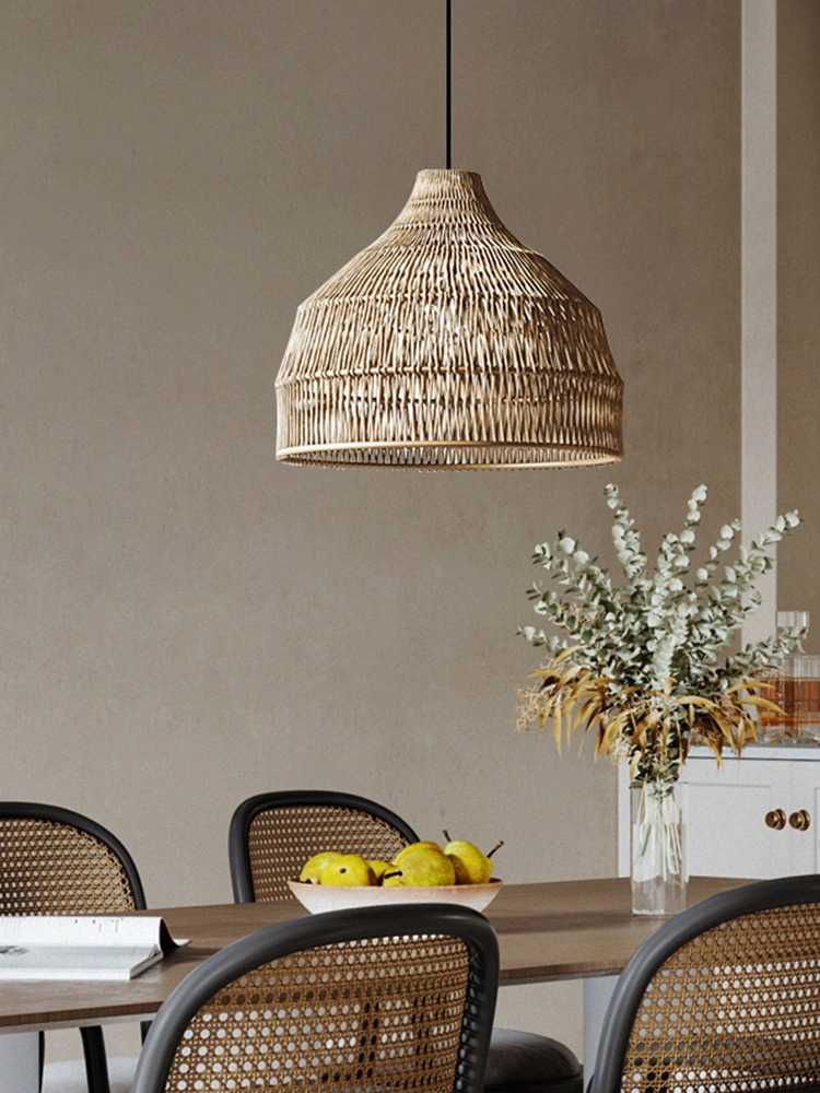 Outdoor Furniture Sale - Lampu gantung rotan kreatif sederhana, lampu