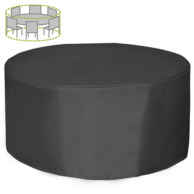 Outdoor Furniture Heavy - 12 Ukuran Penutup Furnitur Bulat 210D