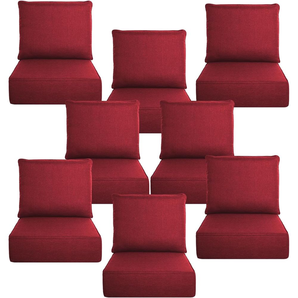 Outdoor Furniture Cushions 24 X 24 - Set Bantal Luar Ruangan Mewah Tebal