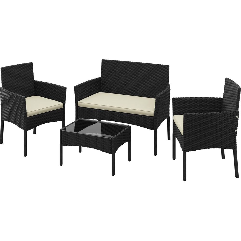 Outdoor Furniture Loveseat - Set Furnitur Teras Luar Ruangan 4