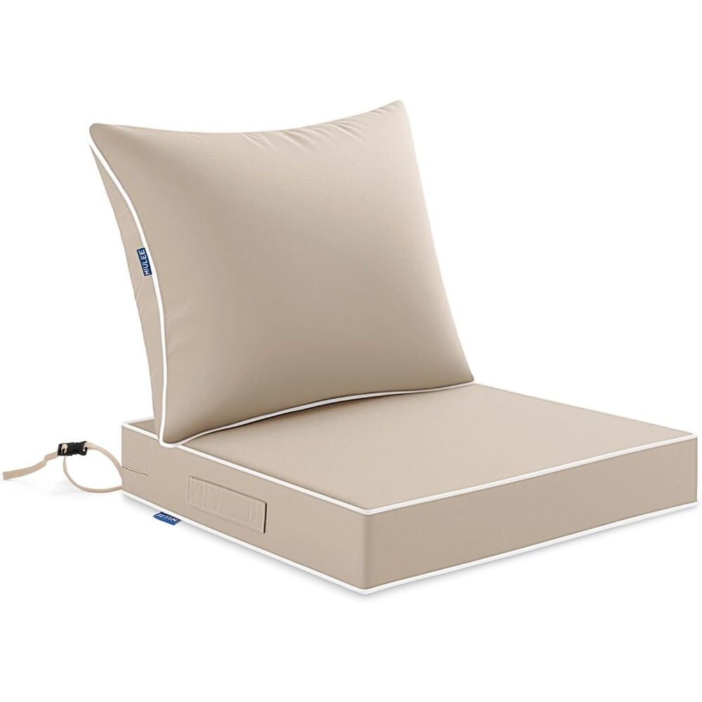 Outdoor Furniture Cushions 24 X 24 - Bantal Duduk Luar Ruangan Warna Beige