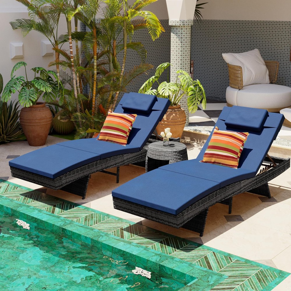 Rattan Lounge Set - Set Kursi Santai 2 Buah, Kursi
