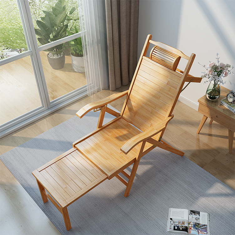 Outdoor Furniture Design - Kursi Santai Lipat Bambu Desain Modern