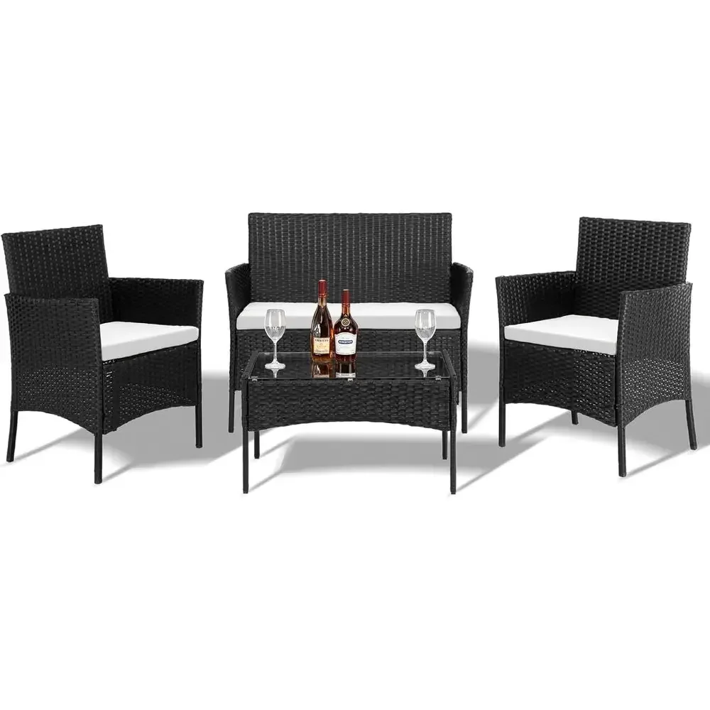 Outdoor Furniture Loveseat - Set Furnitur Teras Luar Ruangan 4