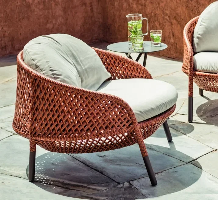 Rattan Lounge Set - # Sofa Taman Set Sofa Rotan