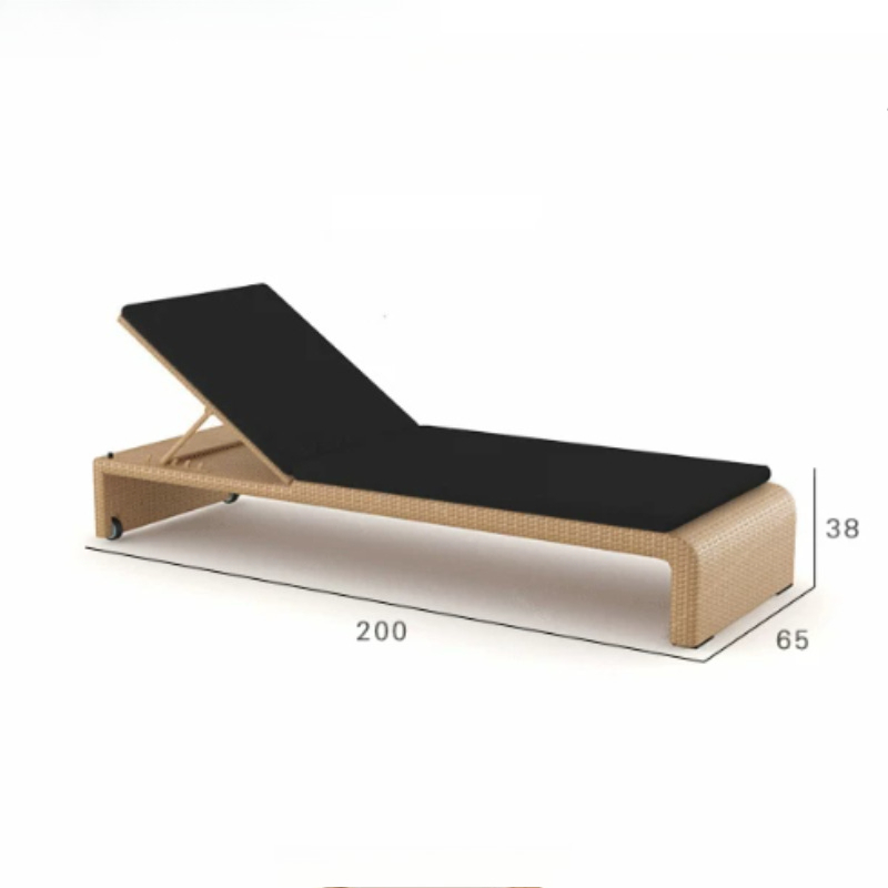 Outdoor Furniture No Cushions - Bantal Kursi Berjemur Lipat dengan Sandaran