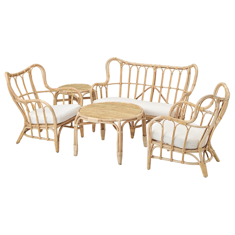 Outdoor Furniture Indonesia - Sofa rotan alami Kursi rotan ganda