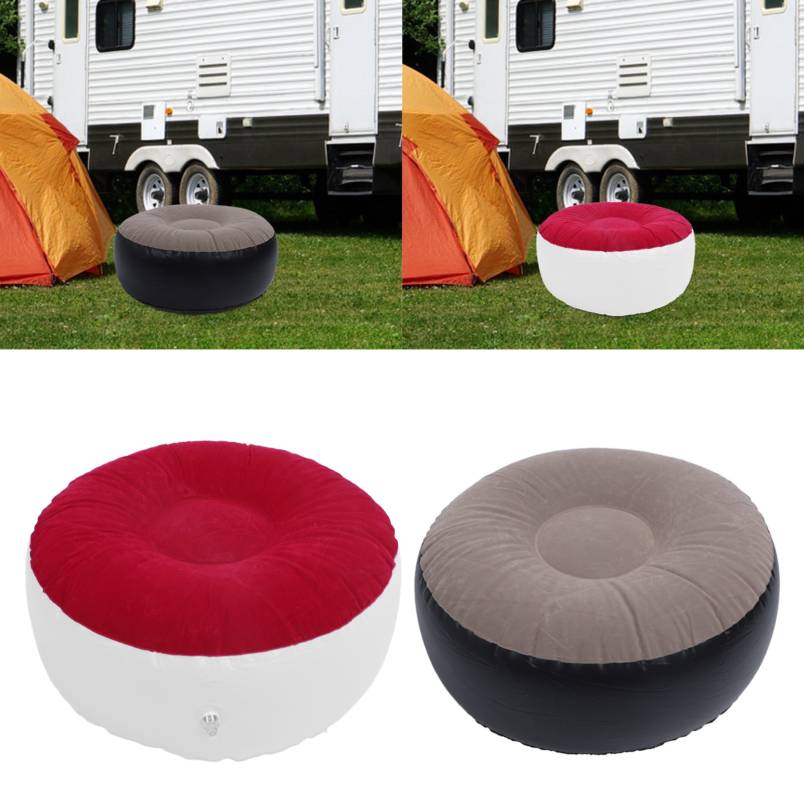 Bangku Tiup Berlapis Kain Serb - Outdoor Furniture Design ulasan dan harga