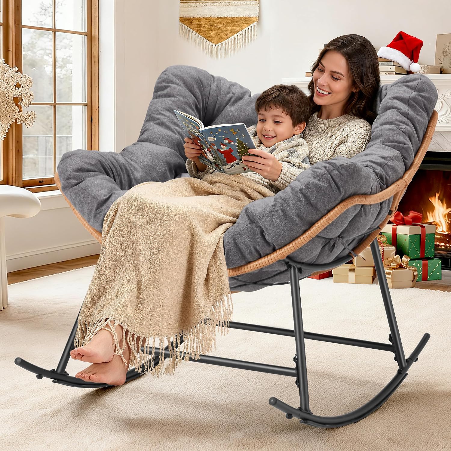 Kursi Goyang Rotan Outdoor den - Outdoor Furniture No Cushions ulasan dan harga