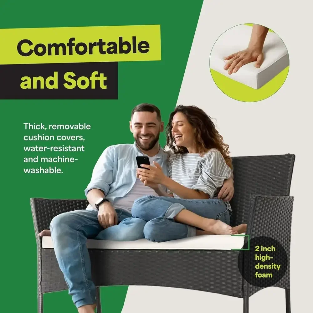 Set Furnitur Teras Luar Ruanga - Outdoor Furniture Loveseat ulasan dan harga