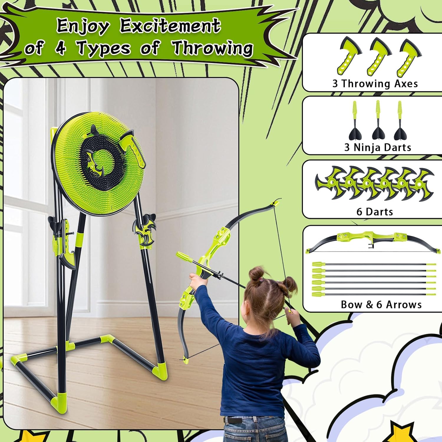 Set Target Lempar Kapak 4 In 1 - Outdoor Furniture Target ulasan dan harga
