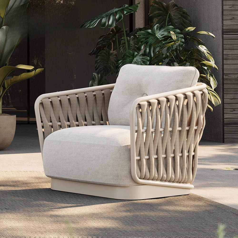 Set Sofa Taman Mewah Desain Ta - Rattan Lounge Set ulasan dan harga