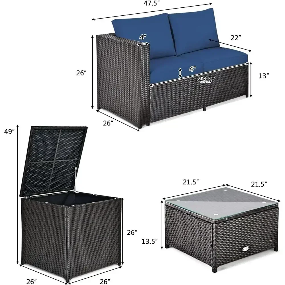 Set Furnitur Teras Tahan Cuaca - Outdoor Furniture Loveseat ulasan dan harga