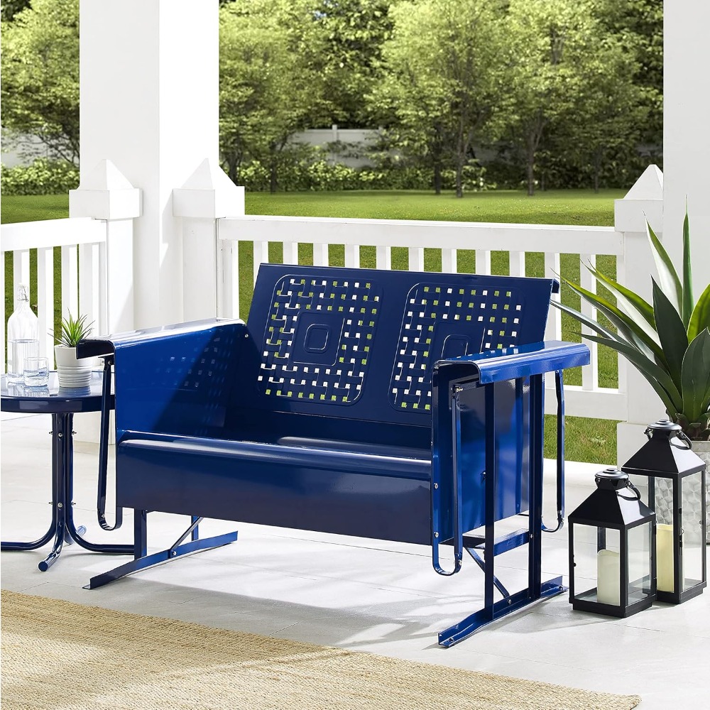 Bates Retro Metal Outdoor Love - Outdoor Furniture Loveseat ulasan dan harga