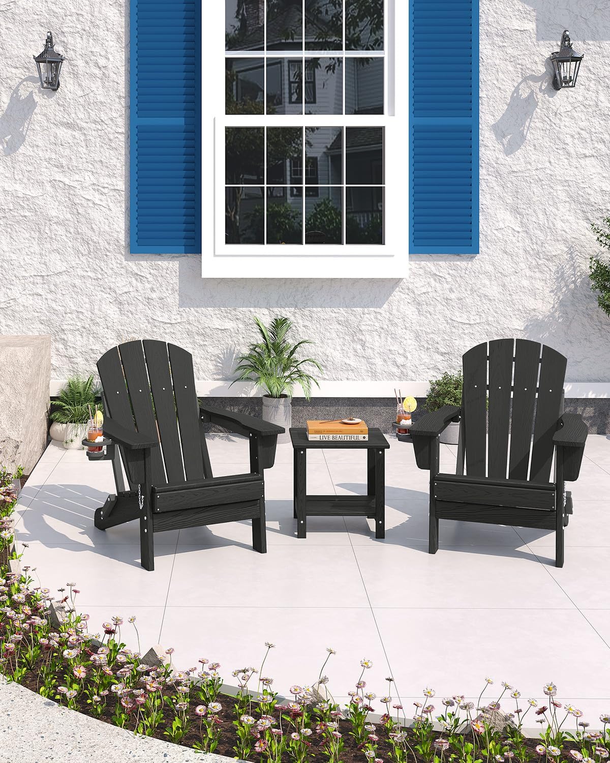 Kursi Lipat Adirondack Plastik - Outdoor Furniture Hdpe ulasan dan harga