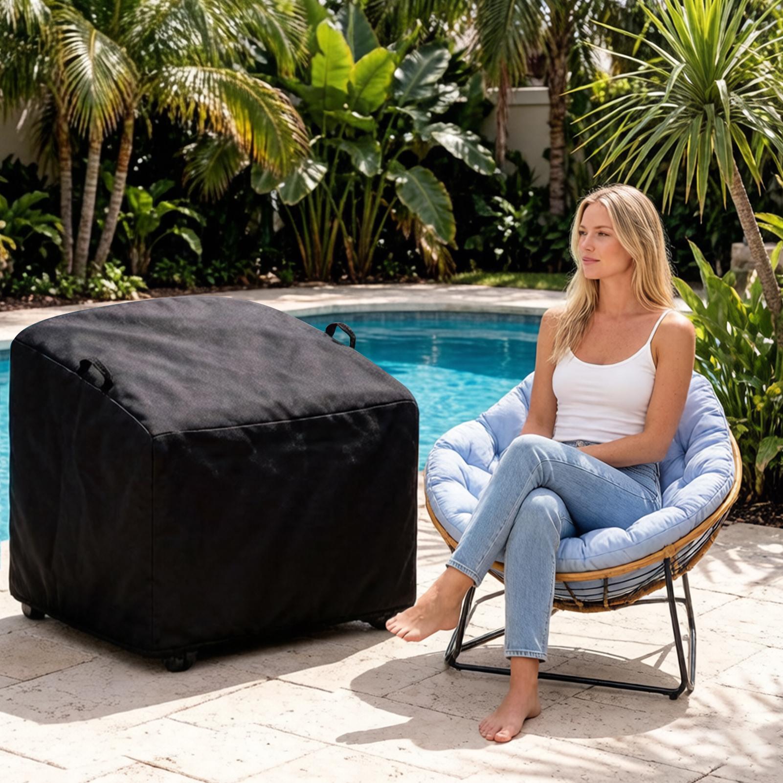 Penutup Kursi Goyang Tahan Air - Rattan Lounge Set ulasan dan harga