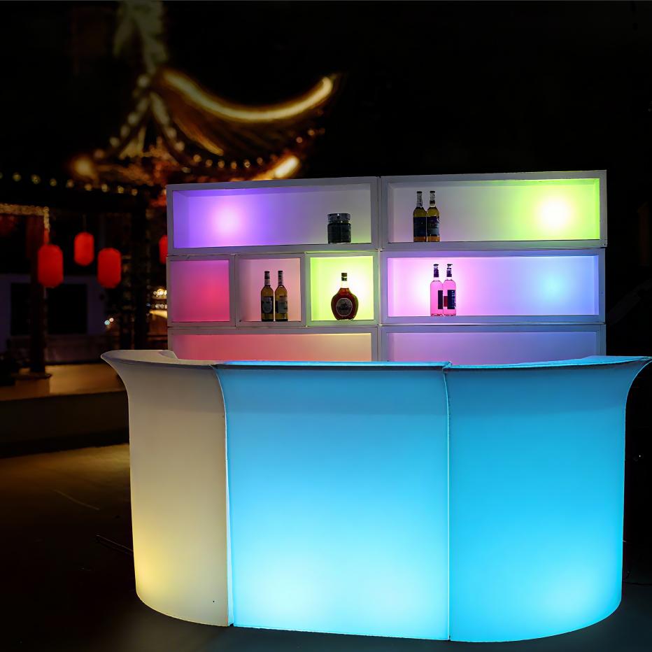 Meja Bar LED Outdoor untuk Ked - Outdoor Furniture Rental For Party ulasan dan harga