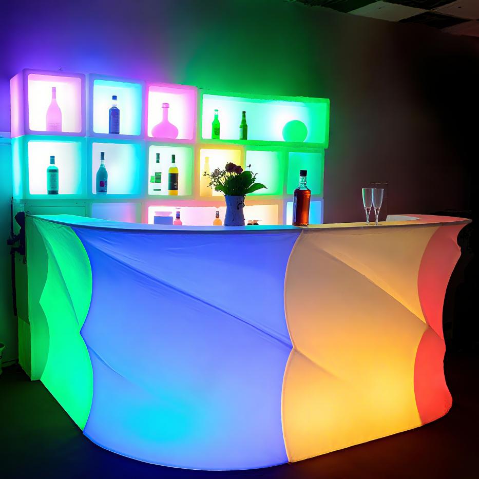 Meja Bar LED Outdoor untuk Ked - Outdoor Furniture Rental For Party ulasan dan harga