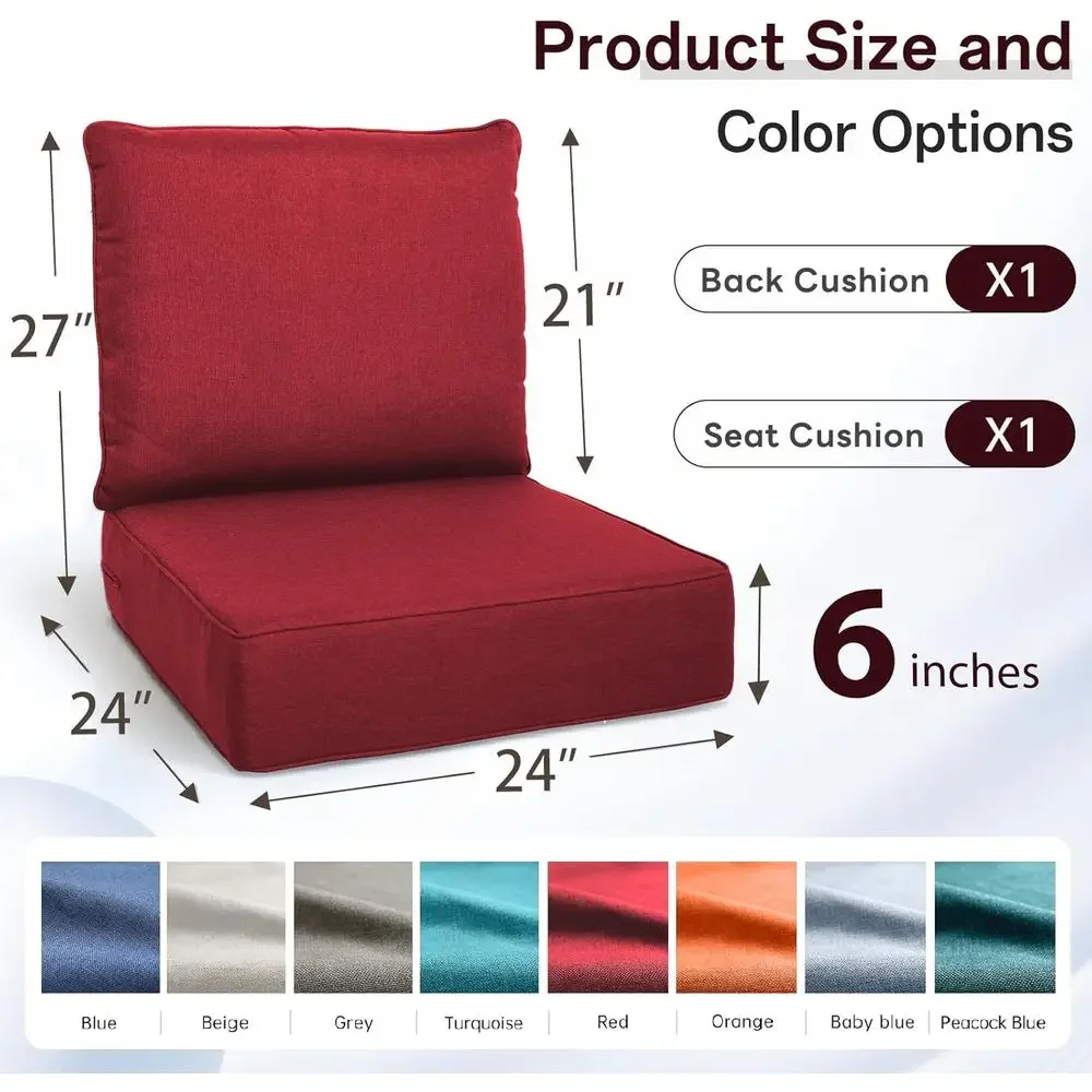 Set Bantal Duduk Luar Ruangan  - Outdoor Furniture Cushions 24 X 24 ulasan dan harga