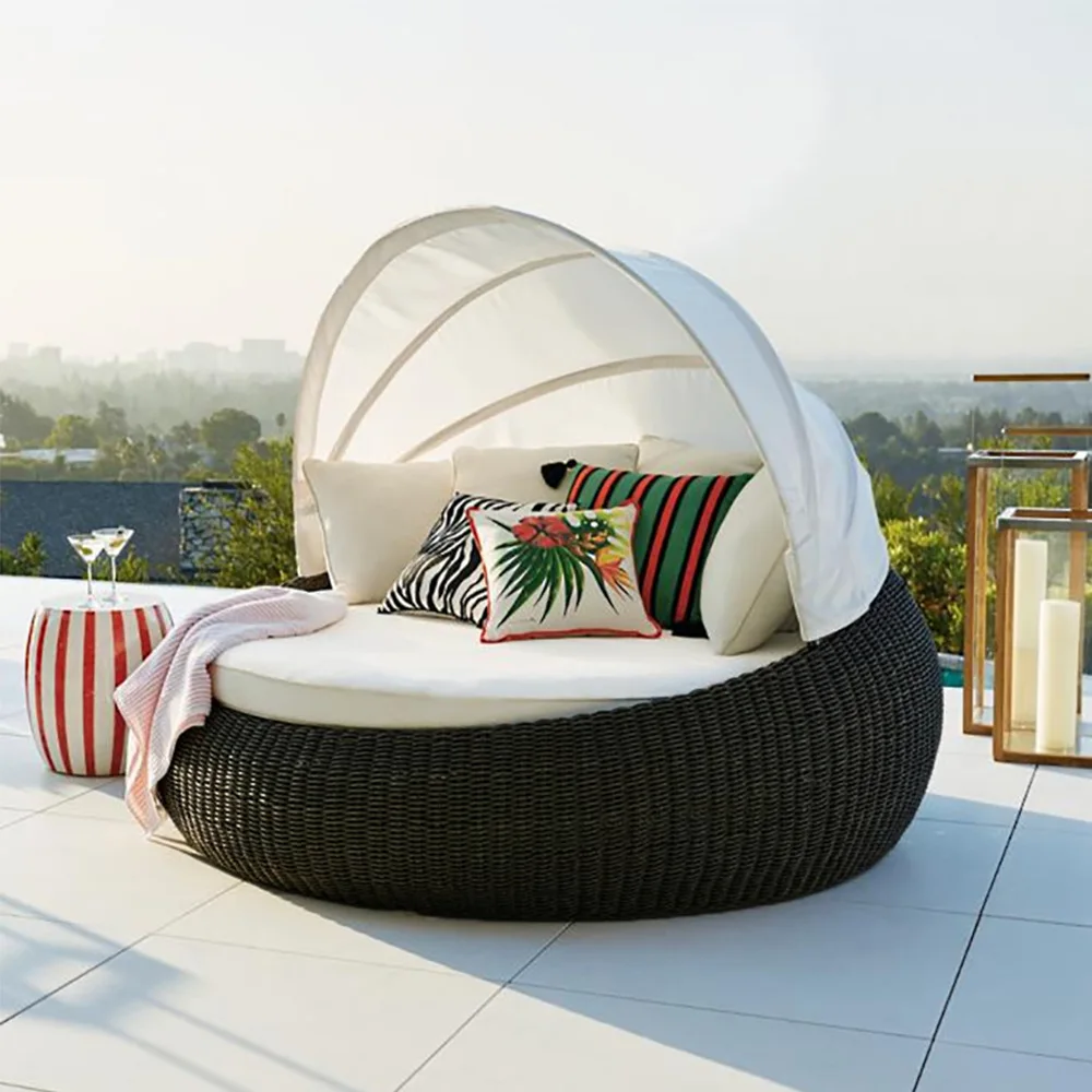 l set furnitur taman lounge pa - Rattan Lounge Set ulasan dan harga
