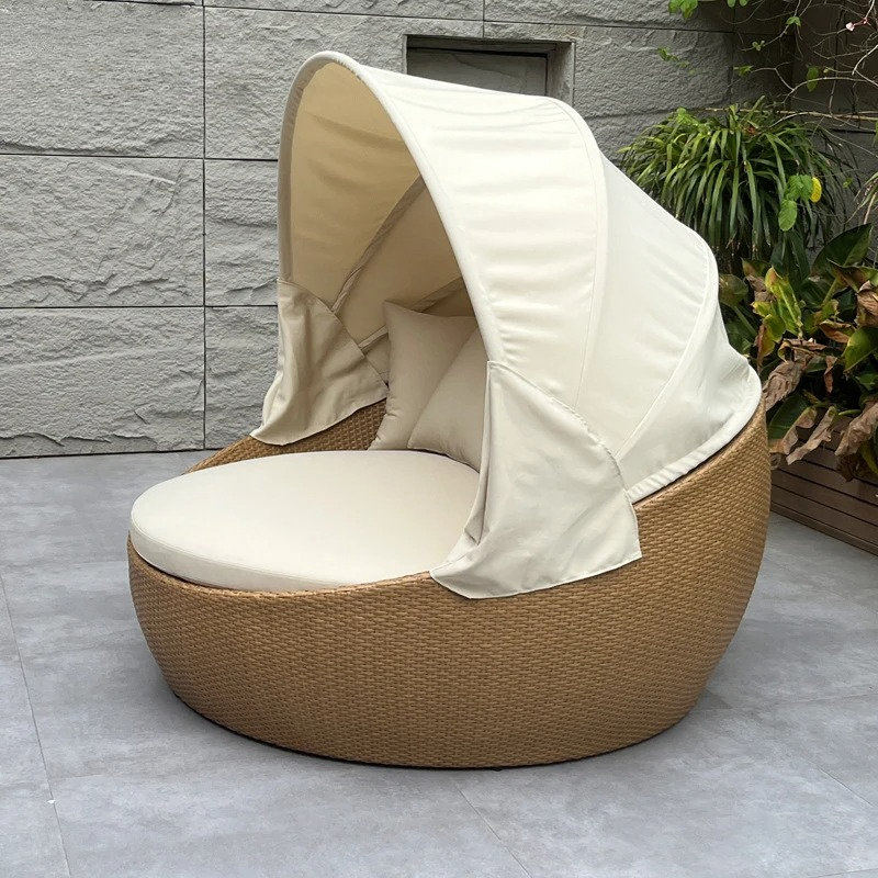 Daybed, Anti-UV Anti Karat Bul - Rattan Lounge Set ulasan dan harga