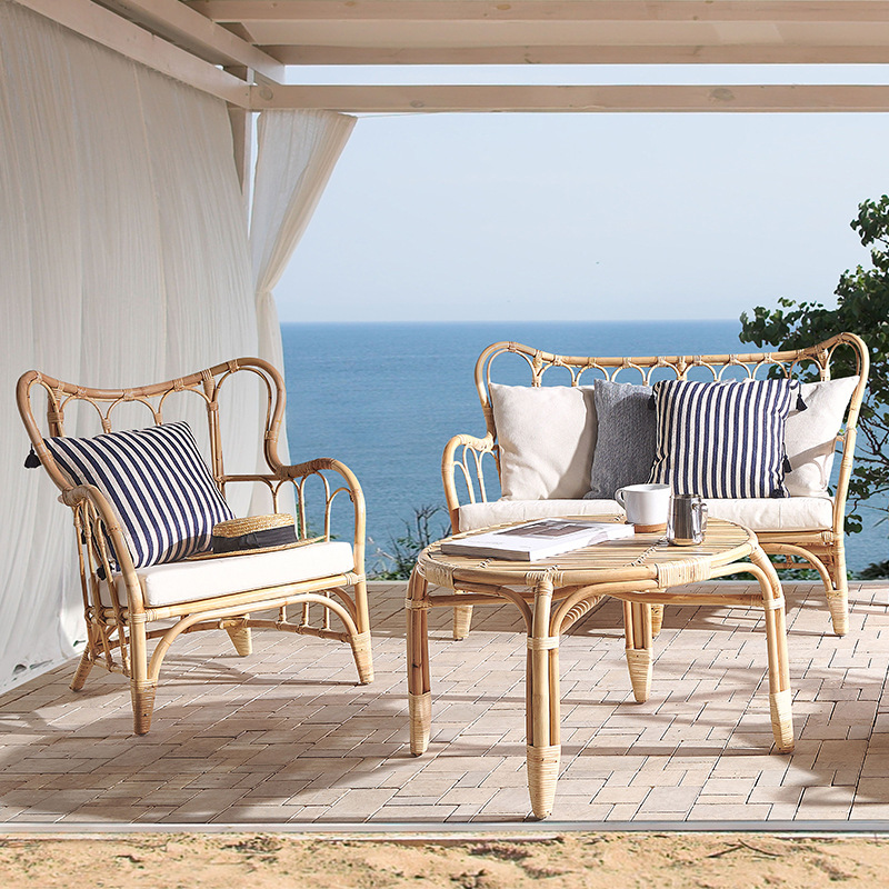 Sofa Rotan Asli Alami Kustom K - Outdoor Furniture Indonesia ulasan dan harga