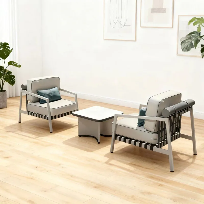 Set Furnitur Teras Rotan Nordi - Rattan Lounge Set ulasan dan harga