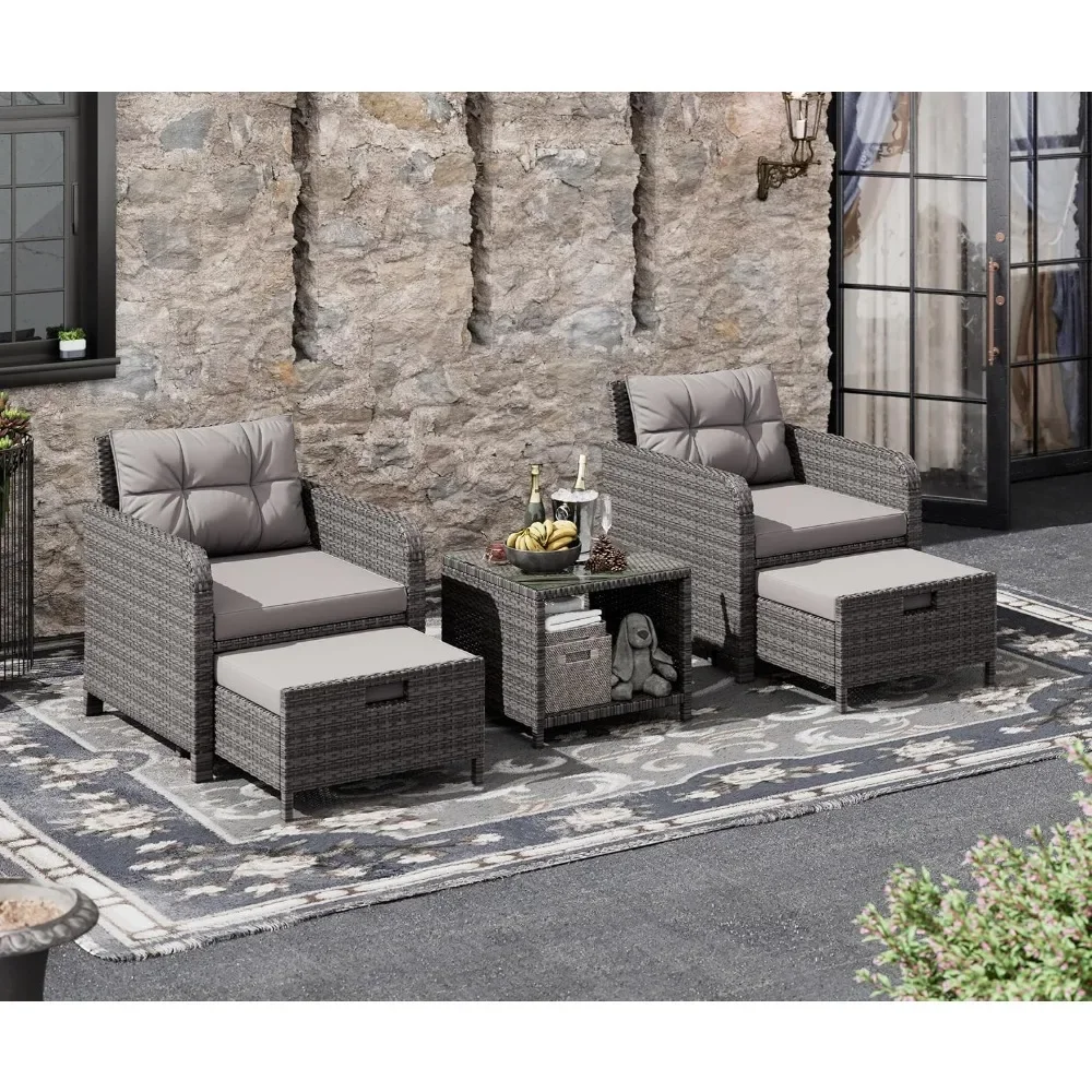 # Untuk 5 Buah Set Percakapan  - Rattan Lounge Set ulasan dan harga