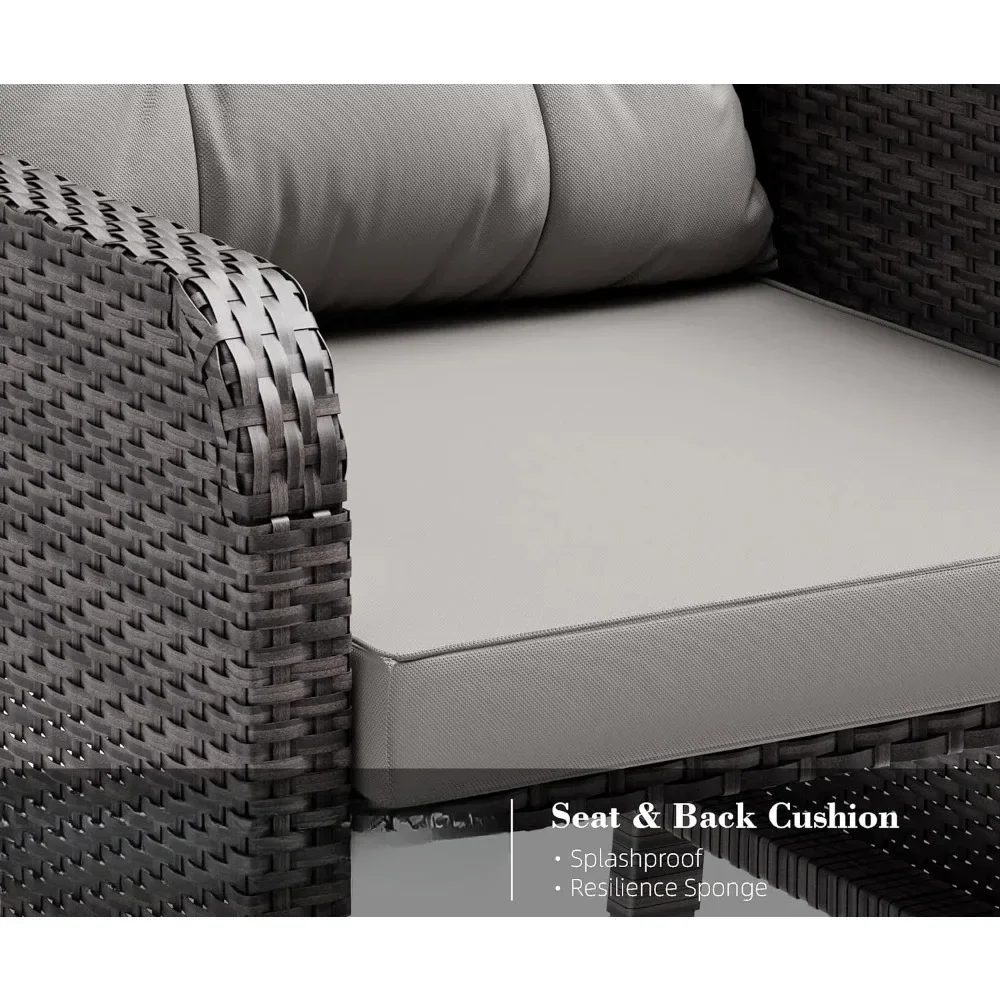 # Untuk 5 Buah Set Percakapan  - Rattan Lounge Set ulasan dan harga
