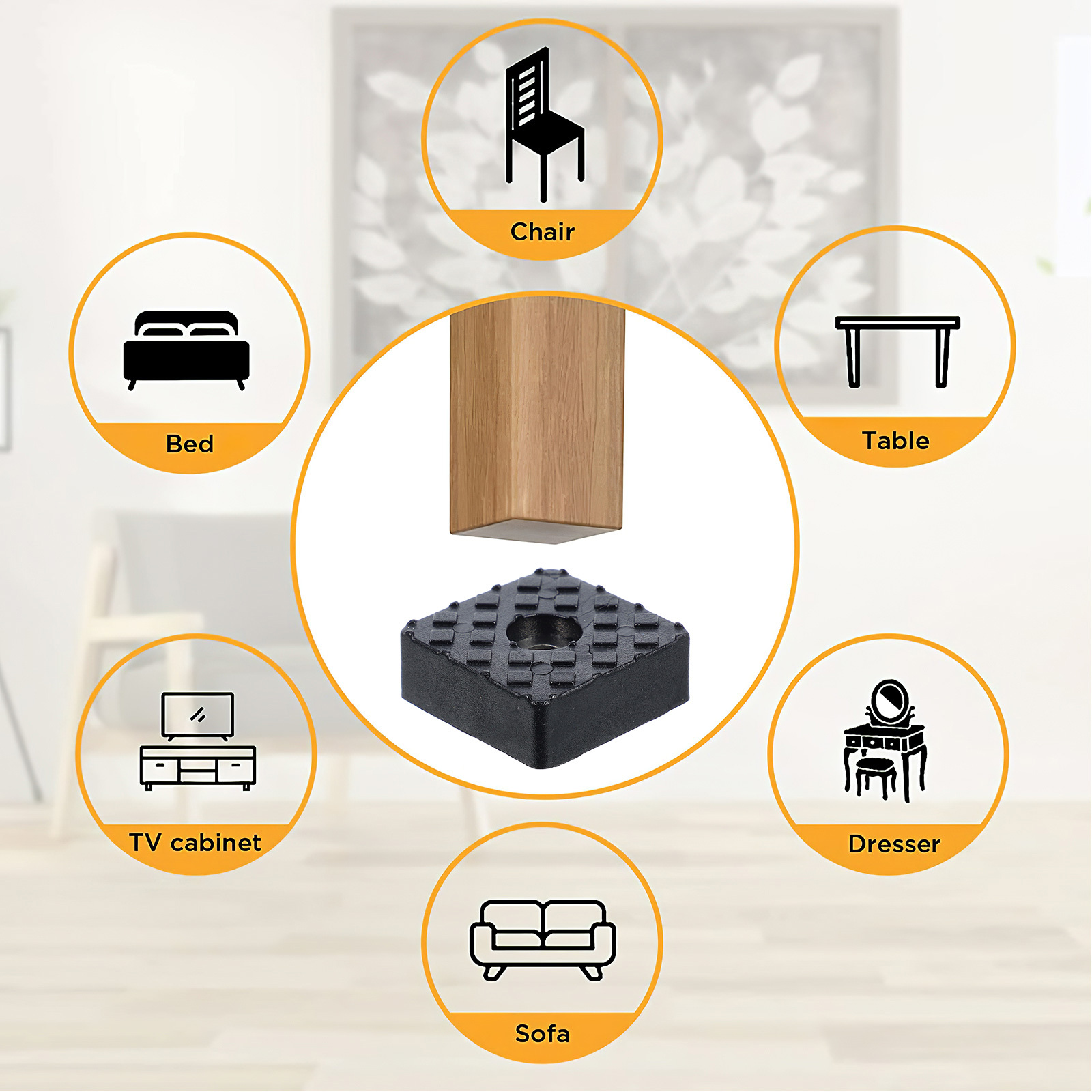 12 Buah Bantalan Furnitur Anti - Outdoor Furniture Leg Protectors ulasan dan harga