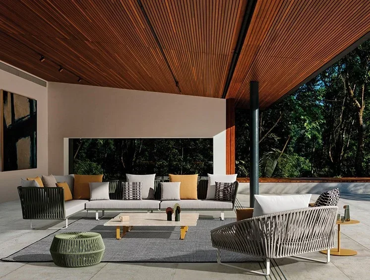 # Sofa Taman Set Sofa Rotan Ke - Rattan Lounge Set ulasan dan harga