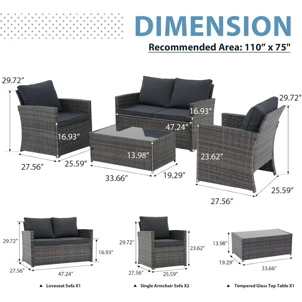 Set Furnitur Teras Luar Ruanga - Outdoor Furniture Loveseat ulasan dan harga