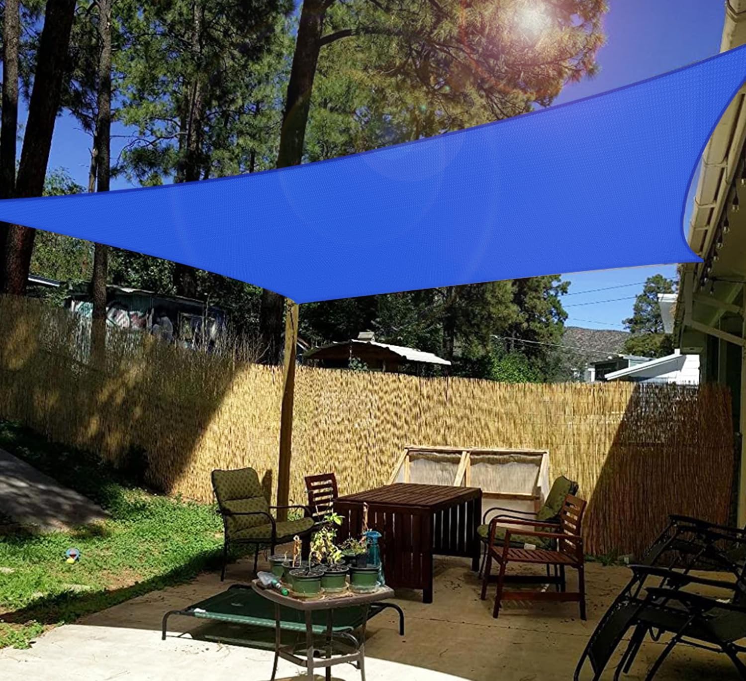 Layar Peneduh Matahari Persegi - Outdoor Furniture Hdpe ulasan dan harga