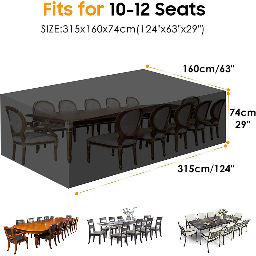Penutup Meja Taman Tahan Air K - Outdoor Furniture Heavy ulasan dan harga