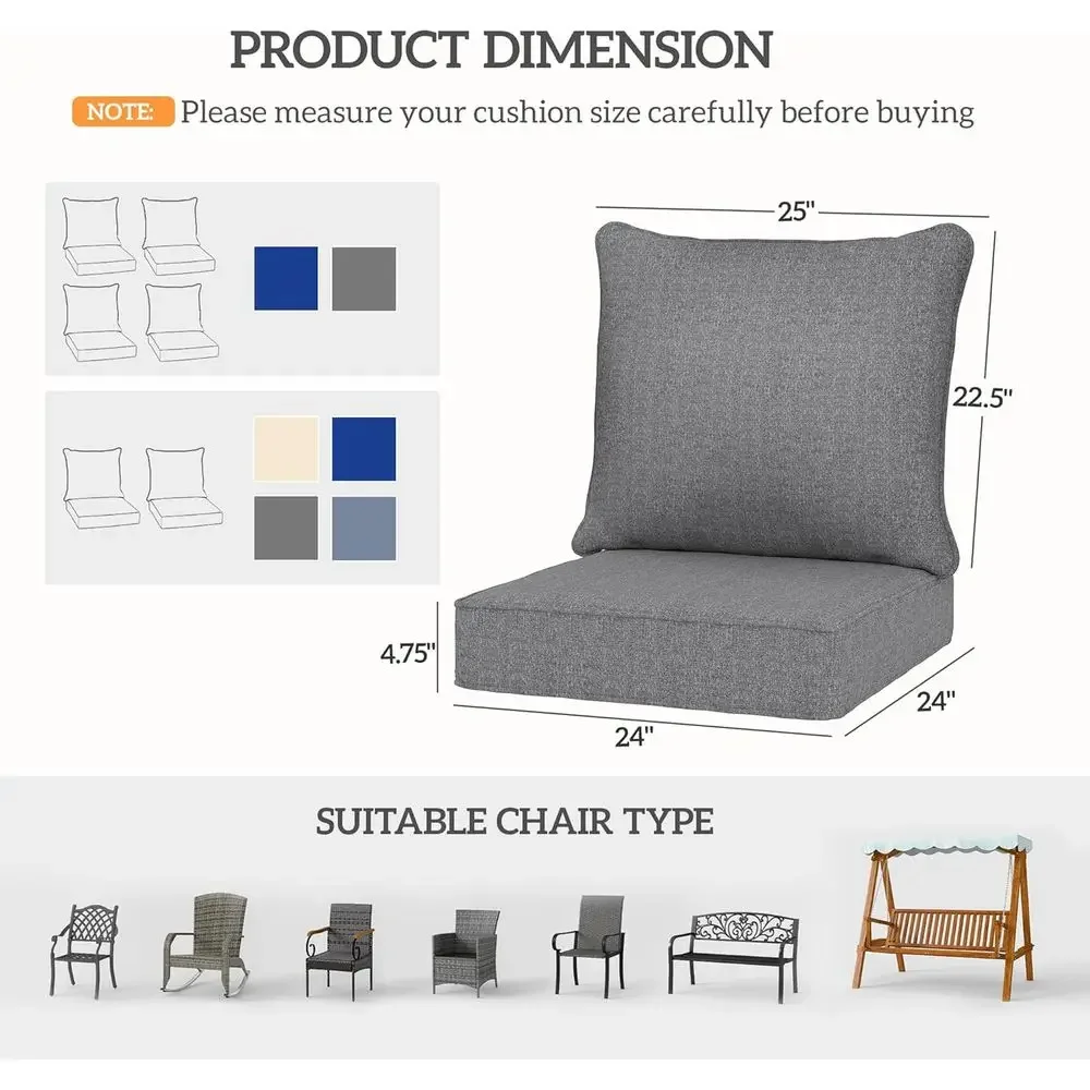 Set Bantalan Kursi Luar Ruanga - Outdoor Furniture Cushions 24 X 24 ulasan dan harga
