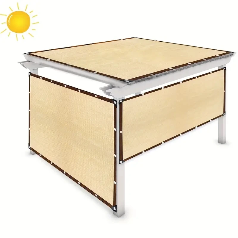 Jaring naungan matahari krem H - Outdoor Furniture Hdpe ulasan dan harga