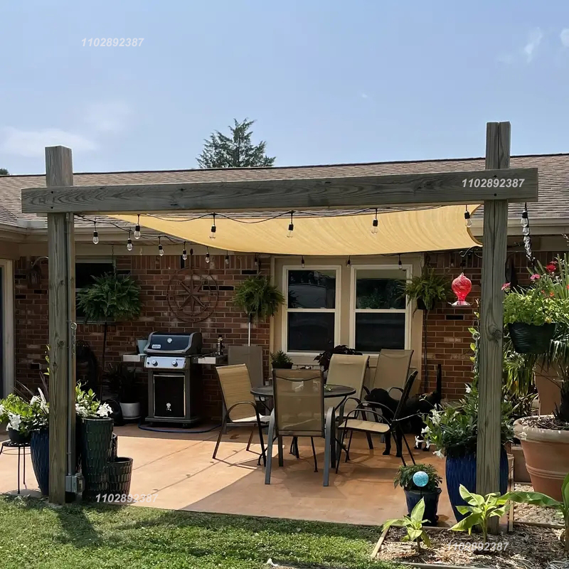 Jaring naungan matahari krem H - Outdoor Furniture Hdpe ulasan dan harga