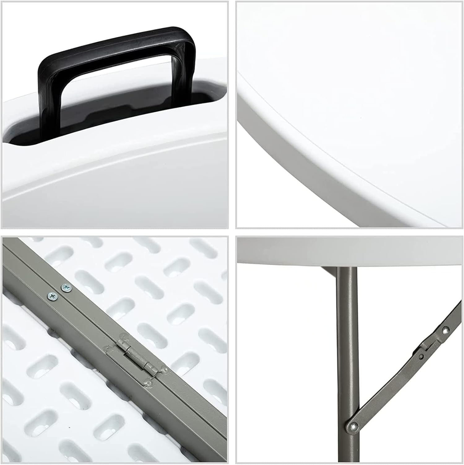 Meja Bundar Lipat Plastik Puti - Outdoor Furniture Sale ulasan dan harga