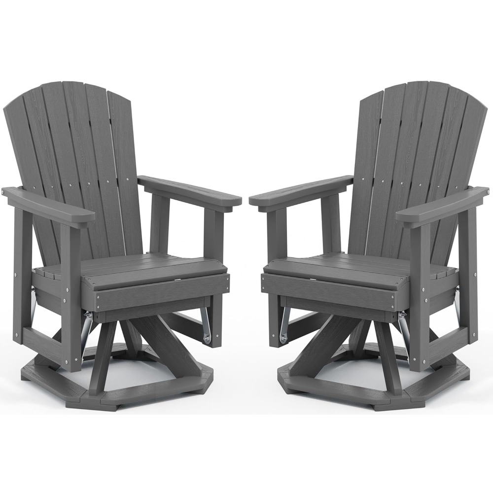 Kursi Adirondack Swivel Glider - Outdoor Furniture Hdpe ulasan dan harga