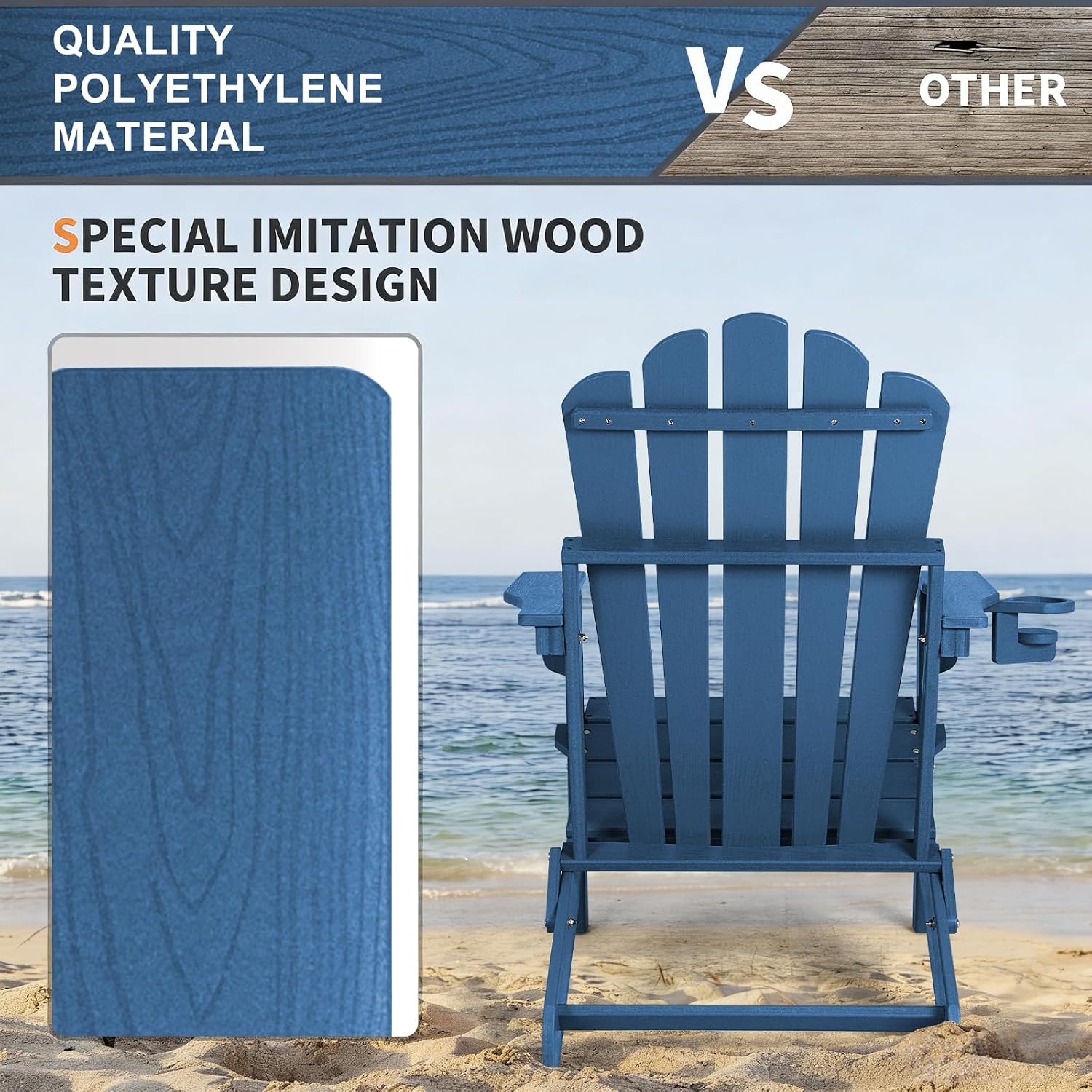 Kursi Adirondack Lipat Ukuran  - Outdoor Furniture Hdpe ulasan dan harga