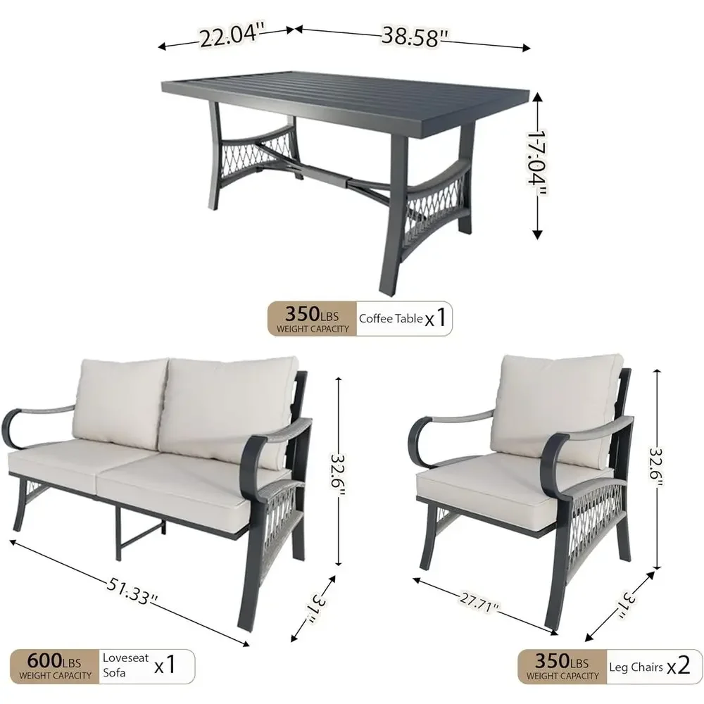 Set Furnitur Teras Luar Ruanga - Outdoor Furniture Loveseat ulasan dan harga