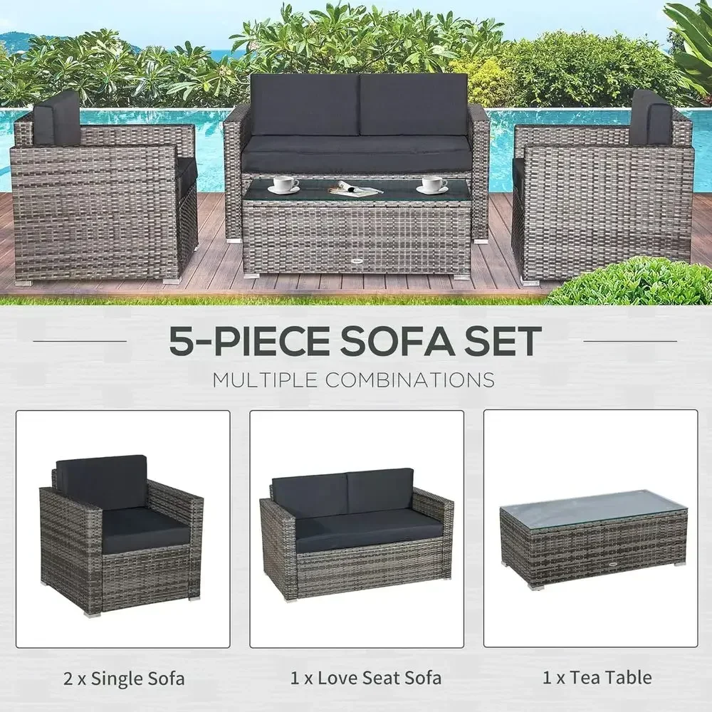 Set Furnitur Anyaman Luar Ruan - Outdoor Furniture Loveseat ulasan dan harga