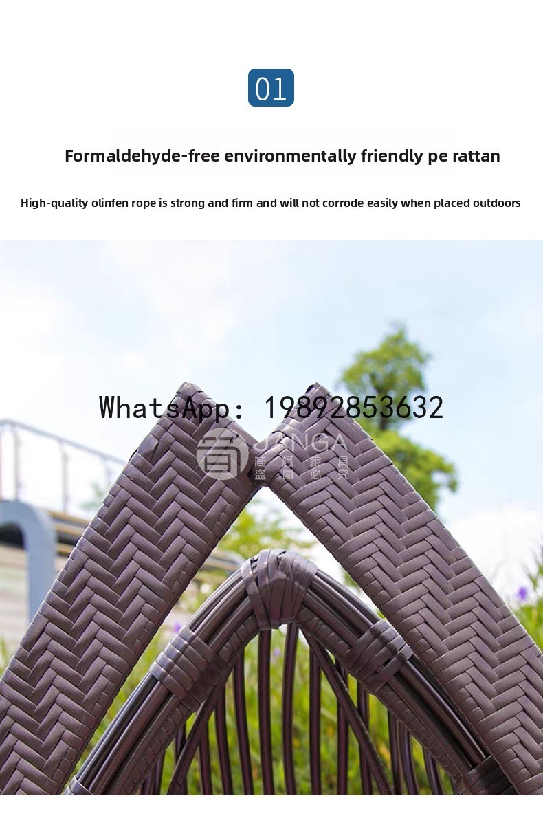 Set Meja dan Kursi Rotan Anyam - Rattan Lounge Set ulasan dan harga