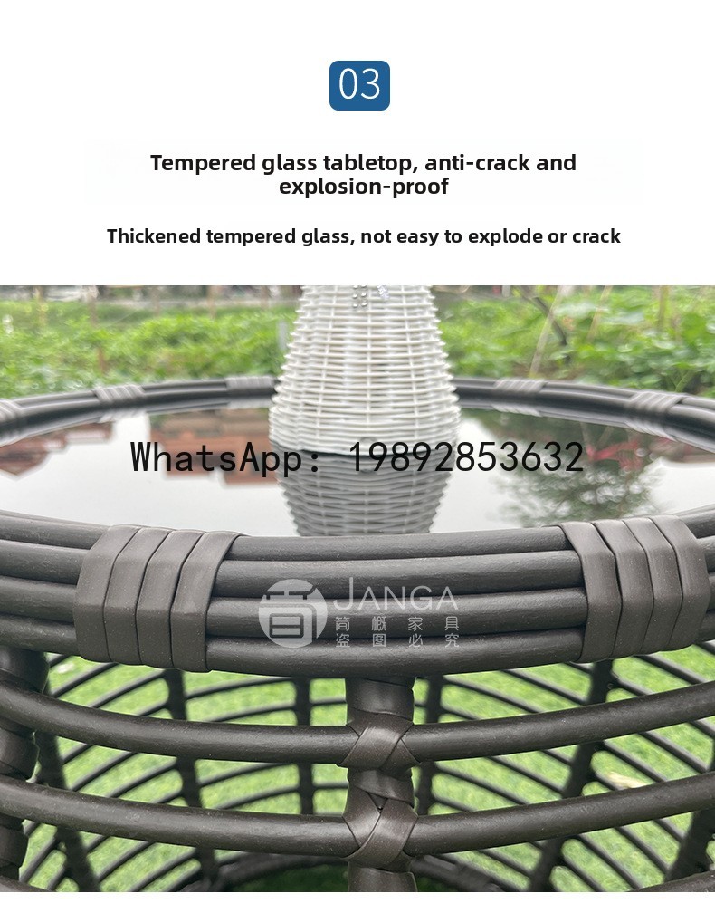Set Meja dan Kursi Rotan Anyam - Rattan Lounge Set ulasan dan harga