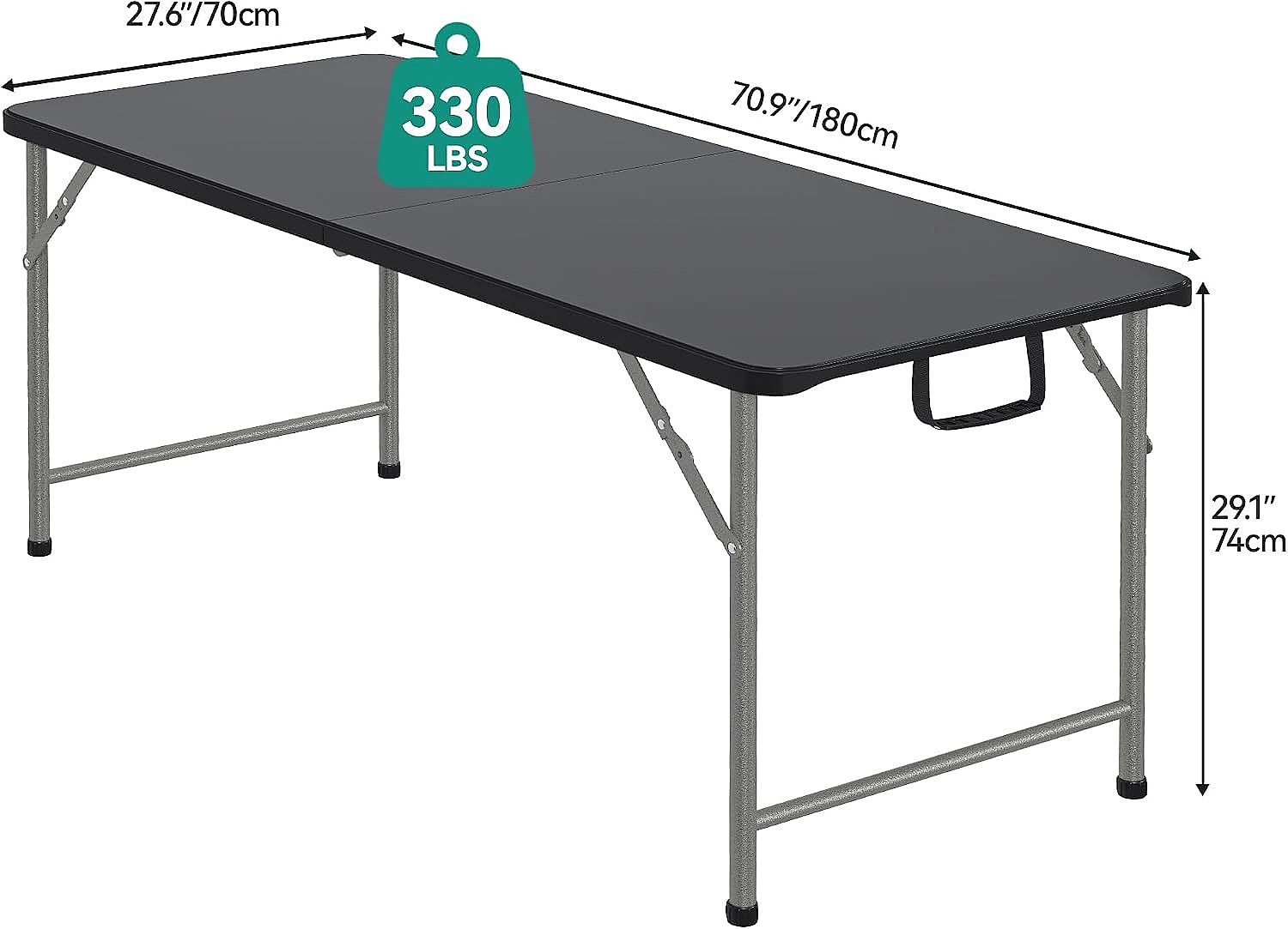 YITAHOME Meja Lipat 6FT Tahan  - Outdoor Furniture Hdpe ulasan dan harga