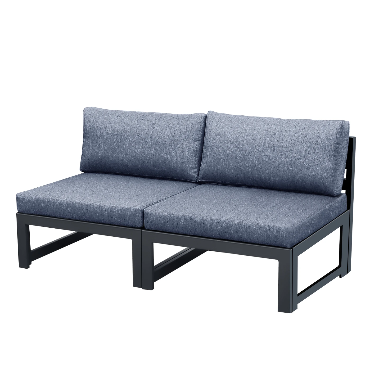Set Sofa Seksional Patio Tanpa - Outdoor Furniture Loveseat ulasan dan harga