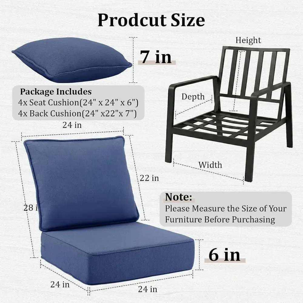 6 Bantalan Kursi Luar Ruangan  - Outdoor Furniture Cushions 24 X 24 ulasan dan harga