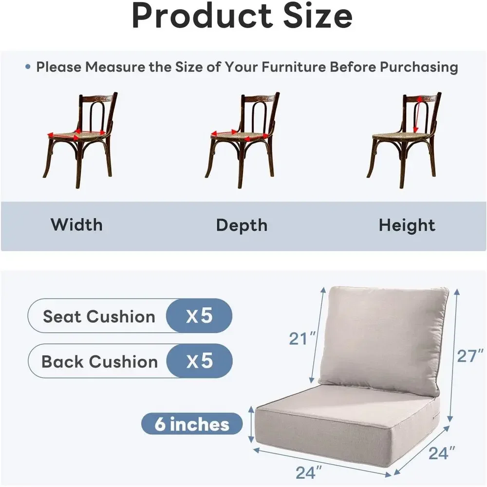 6 Bantal Kursi Luar Ruangan Te - Outdoor Furniture Cushions 24 X 24 ulasan dan harga