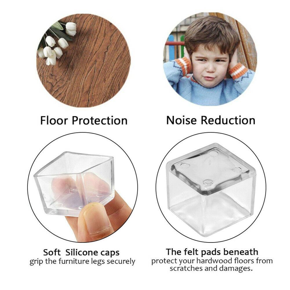 8 Buah Persegi/Persegi Panjang - Outdoor Furniture Leg Protectors ulasan dan harga